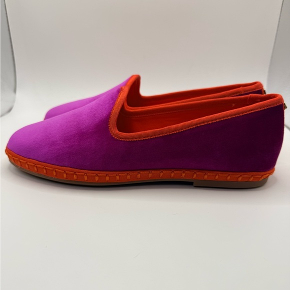 Birdies Shoes - BIRDIES “The Heron” Women’s Hot Pink Velvet Espadrille Loafer Flats Size 6.5